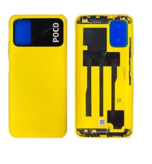 Picture of Xiaomi Poco M3 battery backshell Replacement Back Battery Cover For Xiaomi Mi Redmi Poco M3 Back Rear Glass Case