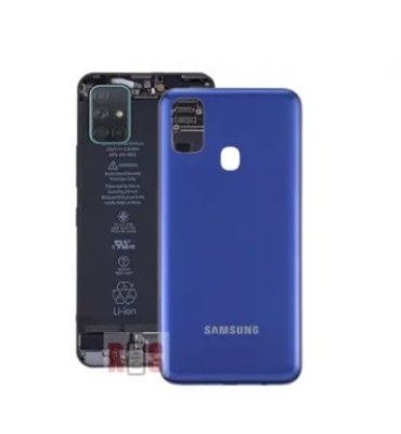 Picture of Samsung m21 replacement authentic back battery door cover panel backshel / Samsung m21 back cover / samsung m21 battery cover / samsung m21 backshell