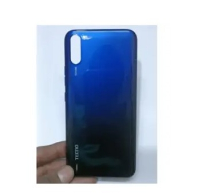 Picture of Tecno Spark Go / KC1 - ( Polycarbonate Plastic ) Casing / Back Shell / Back Panel / Battery Cover / Back Door / Back Replacement Part with Button