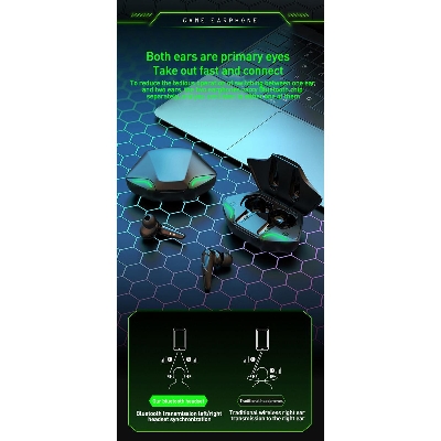 Picture of ANC Calling Earphones TWS: Wireless Bluetooth Headset| Game Mini Portable Sports Touch HIFI Noise Cancelling Earbuds Headphones