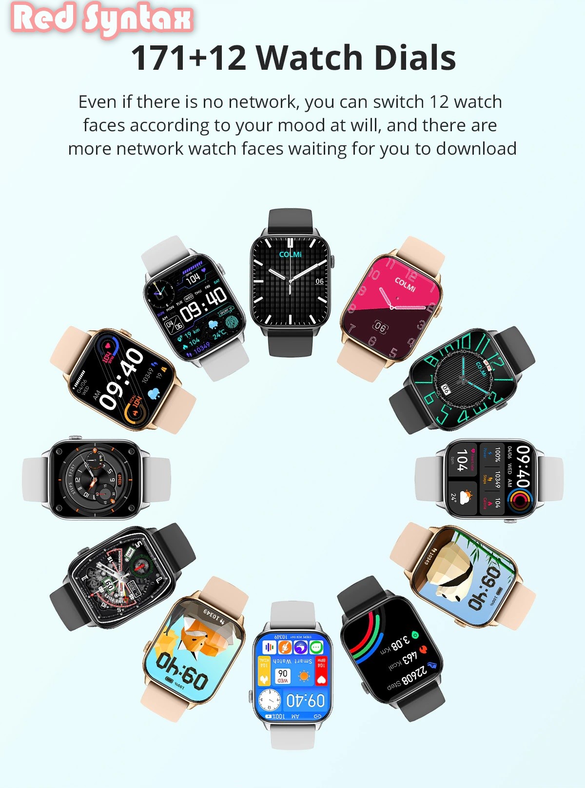 Picture of COLMI Stylish C60 Smartwatch | 1.9 inch Full Screen Bluetooth Calling Heart Rate Sleep Monitor 19 Sport Models Smart Watch| Smartwatch For Man And Women|