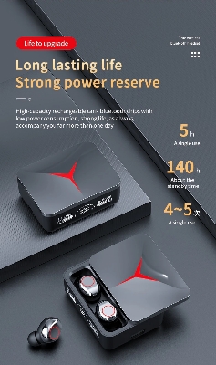 Picture of TWS M90 Wireless Headphones Gaming Earphone Bluetooth 5.2 Sport Earbuds Music Headsets