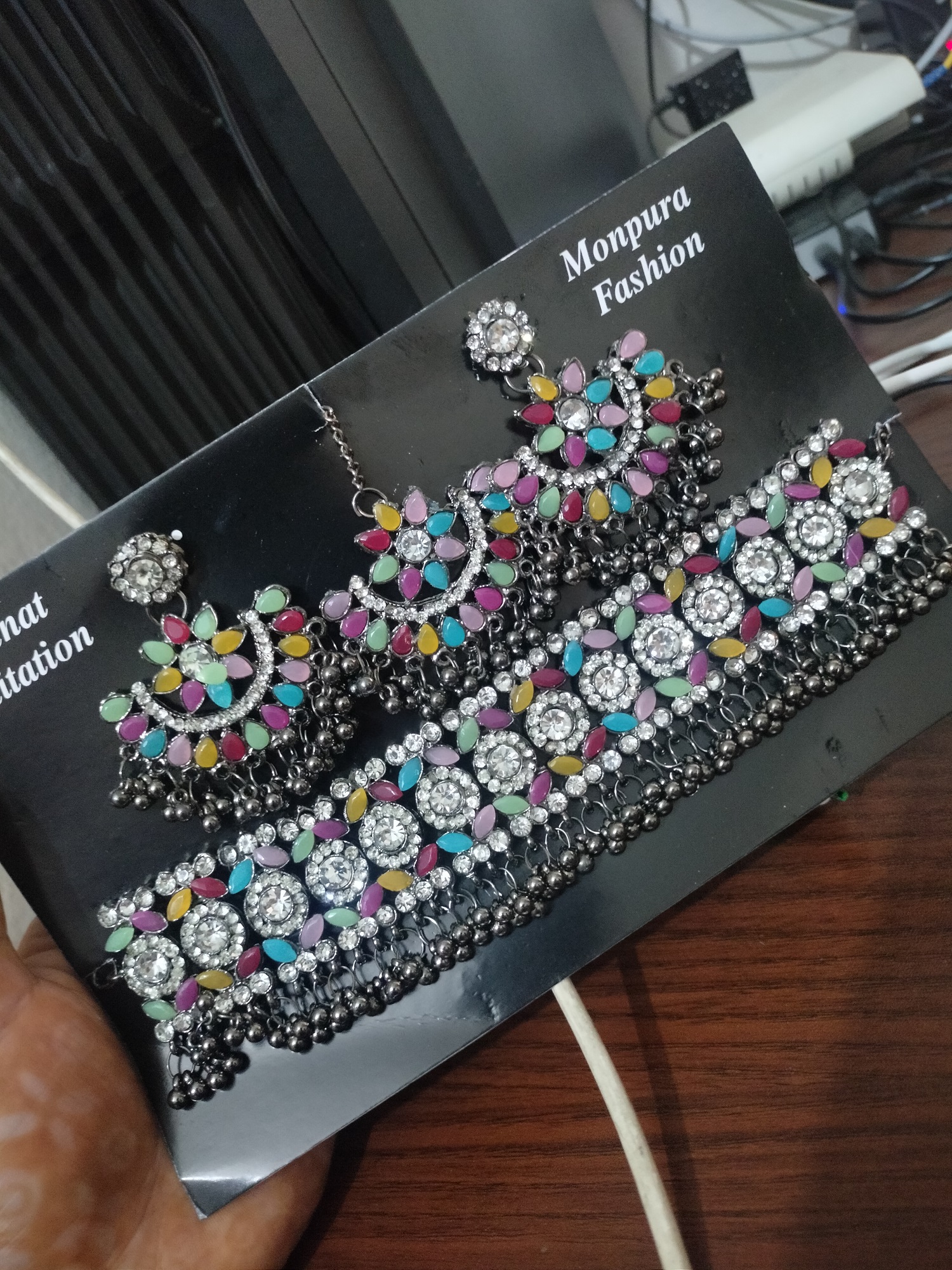 Picture of Multicolor Golar Choker Necklace Set For Women - Necklace For Girls - Necklace For Girls