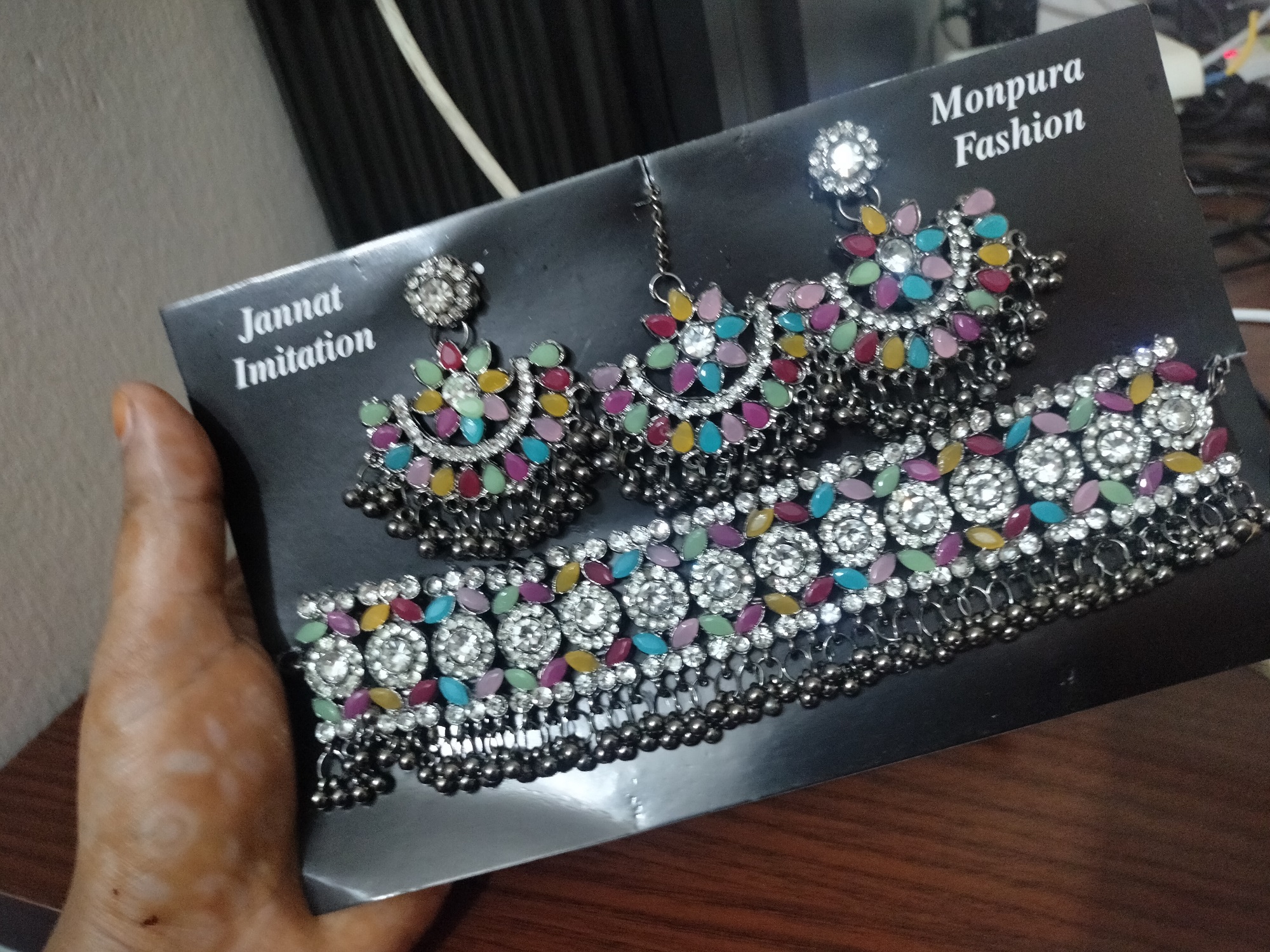 Picture of Multicolor Golar Choker Necklace Set For Women - Necklace For Girls - Necklace For Girls