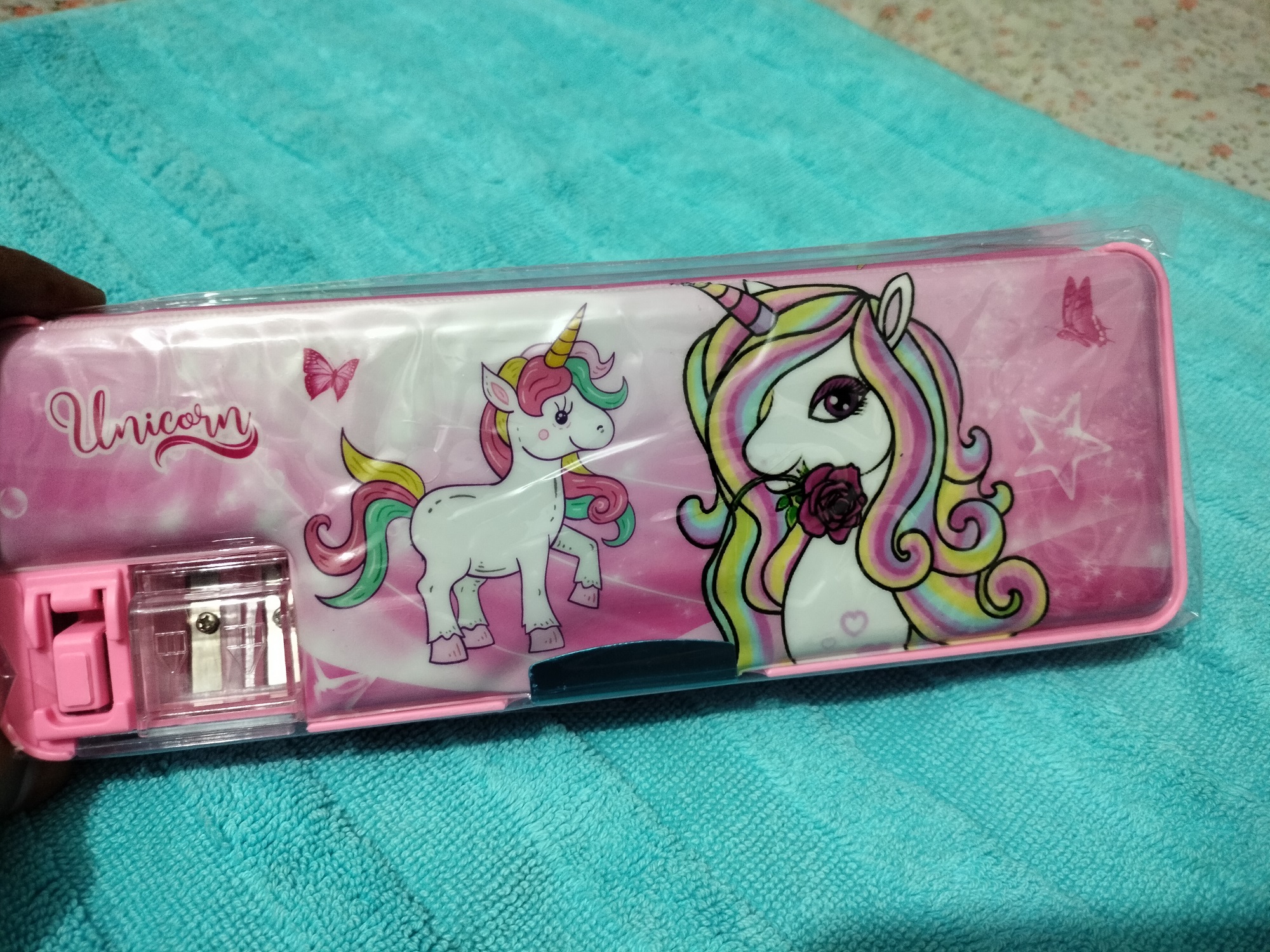 Picture of Pencil & Pen Box With Double Sharpener - Pencil Bag