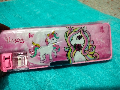 Picture of Pencil & Pen Box With Double Sharpener - Pencil Bag