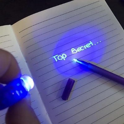 Picture of Invisible Ink Magic pen And Torch For Money Check Fun For All