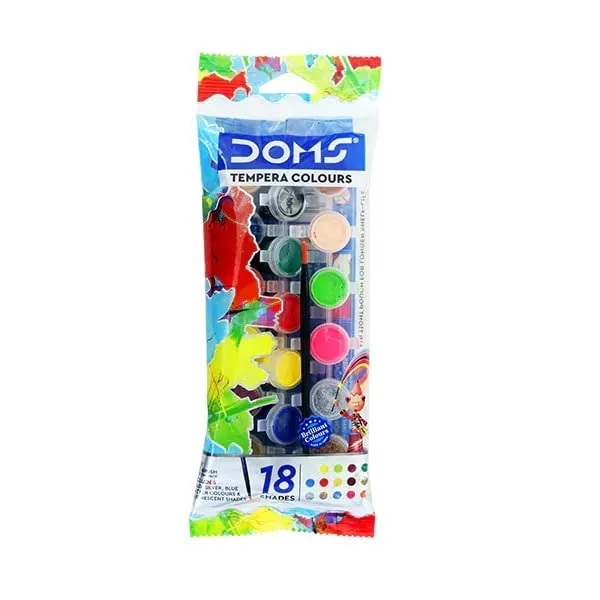 Picture of DOMS Tempera colours (Set of 12,18, Multicolor)
