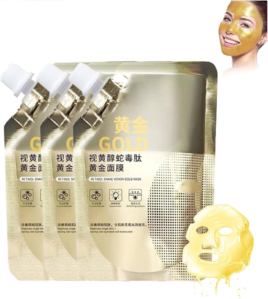 Picture of HOLD LIVE Retinol Snake Venom Gold Mask Moisturizing Tightening And Shrinking Pore Face Mask Retinol Snake Venom Gold Mask