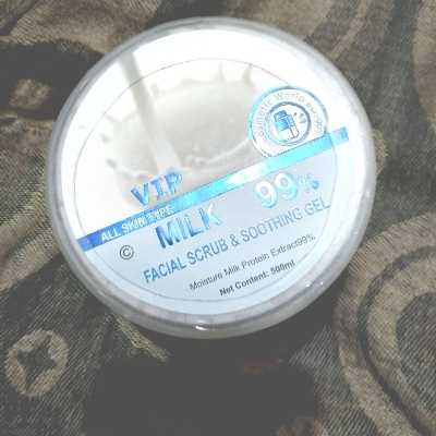 Picture of VIP Milk 99% Facial Scrub & Soothing Gel is a skincare product