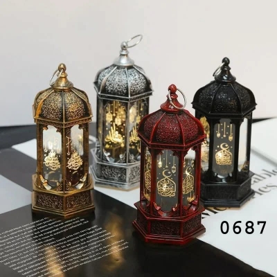 Picture of Retro LED Lamp Ramadan Electronic Light Ramadan Ornament Night Light Party Decor Ramadan Light Eid Al Adha Gift 1Pcs
