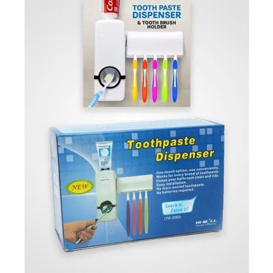 Picture of Automatic Toothpaste Dispenser with Toothbrush Holder