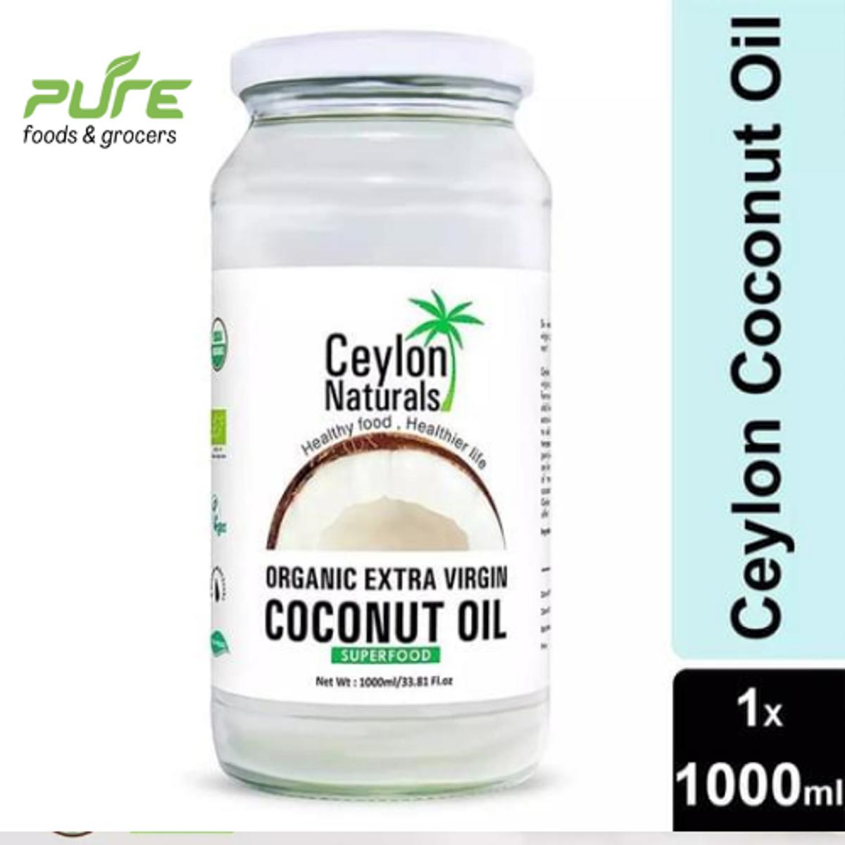 Picture of Ceylon Naturals Organic Extra Virgin Coconut Oil 1000 ml