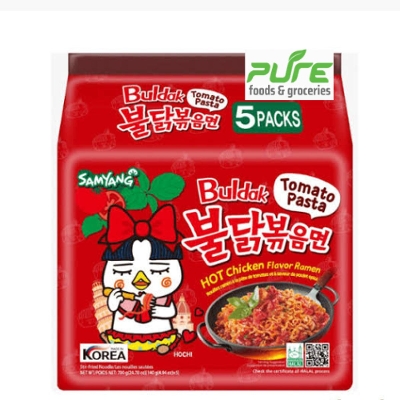 Picture of Buldak Tomato Pasta Hot Chicken Flavor Ramen 700g (Family Pack) 5 Packs