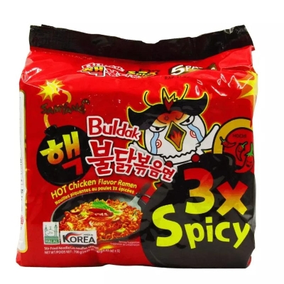 Picture of 3x Spicy Hot Chicken Ramen- 140gm* 5 pcs