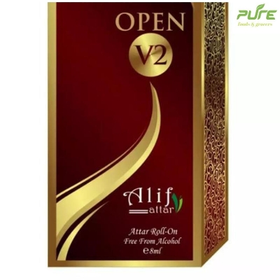 Picture of Open V2 Attar by Alif 8ml Roll on top Smell Fragrance for Men