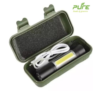 Picture of Rechargeable Flashlights Torch Led Usb Portable Torches 3 Modes Mini Camping Lighting