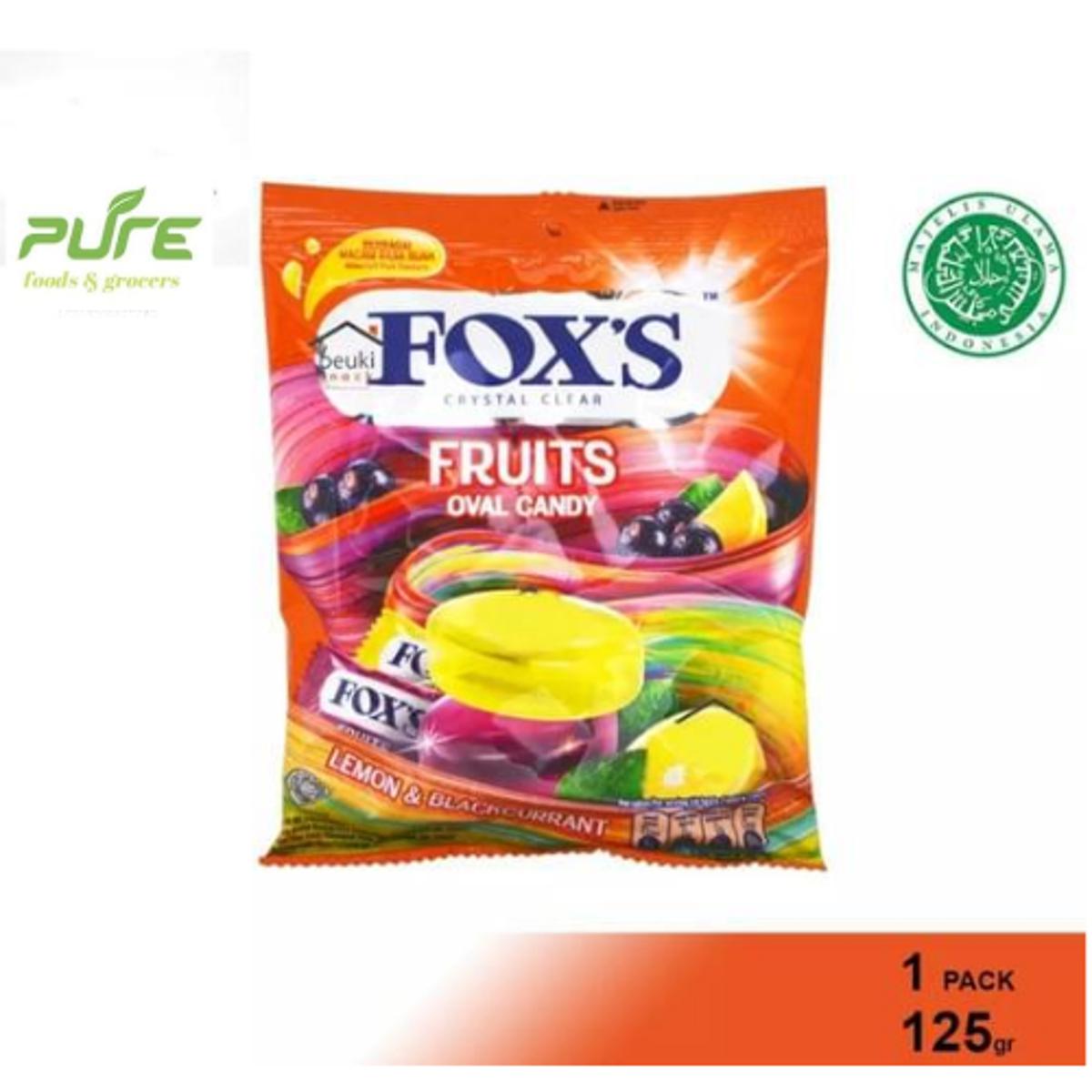 Picture of Fox'S Crystal Clear Mix Berries Candy - 125Gm