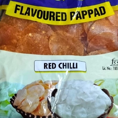 Picture of Indian Red chilli Flavoured Masala papor 500 gm