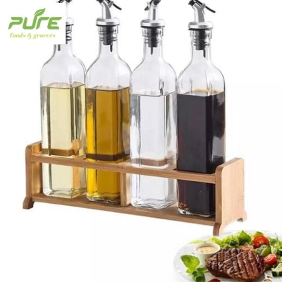 Picture of Kitchen Oil Glass Jar 250 ml, Kitchen Oil Glass Jar impressive design, Kitchen Cooking glass Cruet 250ml Oil Container Carafe Olive Oil Vinegar Clear Dispenser glass Bottle.
