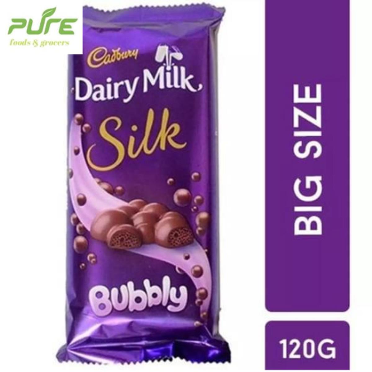 Picture of Cadhbury Dairy Milk Bubbly Chocolate Bar 120gm