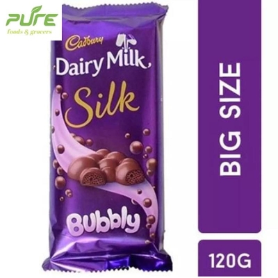 Picture of Cadhbury Dairy Milk Bubbly Chocolate Bar 120gm