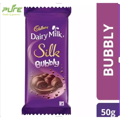 Picture of Cadbury Dairy Milk Bubbly Chocolate Bar 50gm