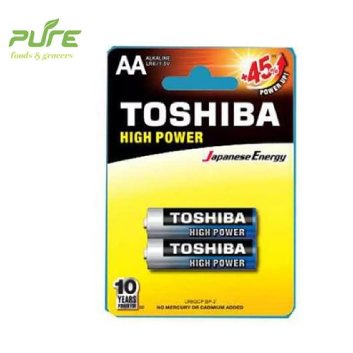 Picture of Toshiba AA Size Alkaline Battery 2PCS NON-RECHARGEABLE BATTERIES