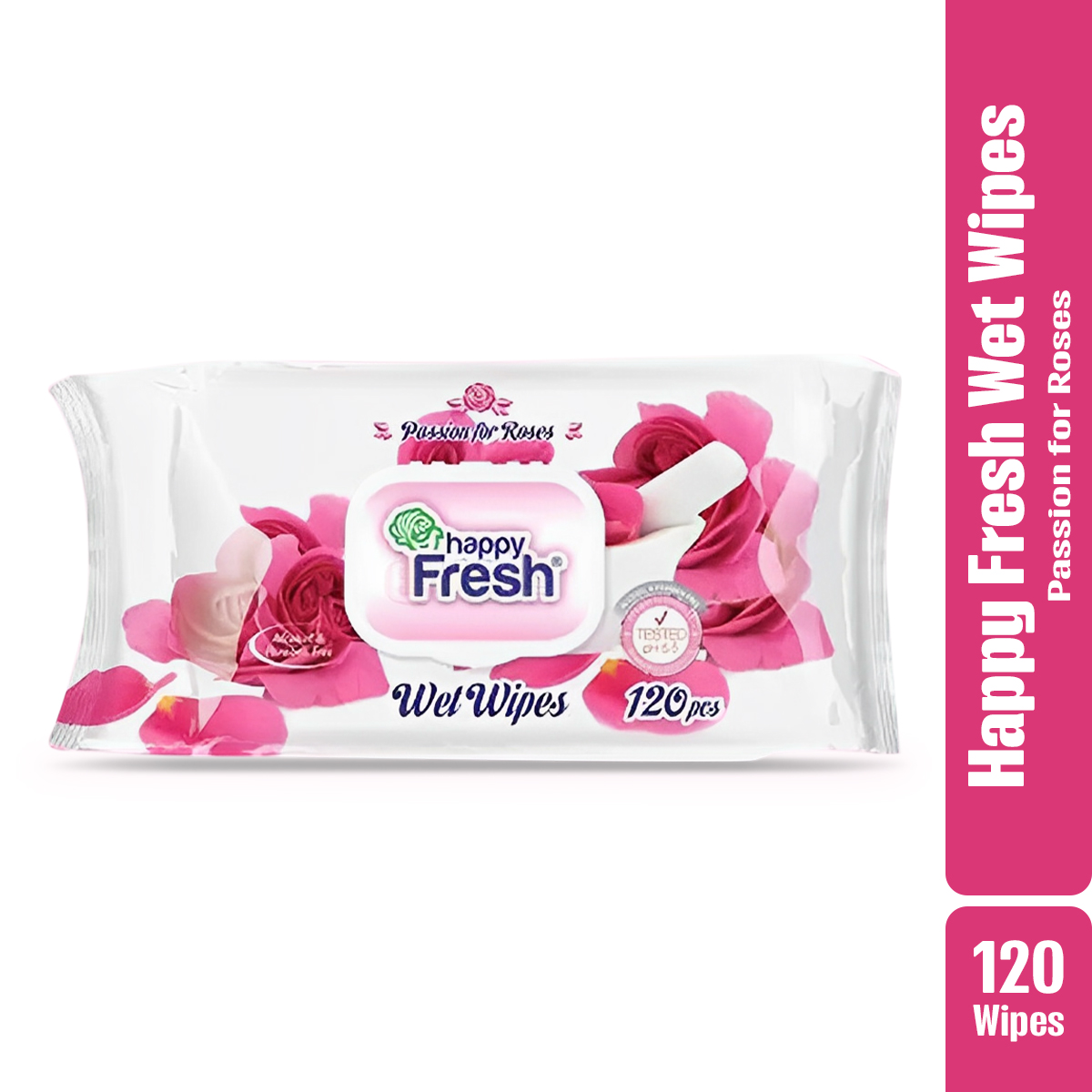 Picture of Happy Fresh Wet Wipes - 120 pcs