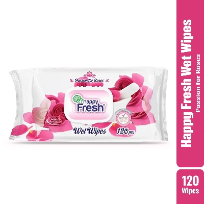 Picture of Happy Fresh Wet Wipes - 120 pcs