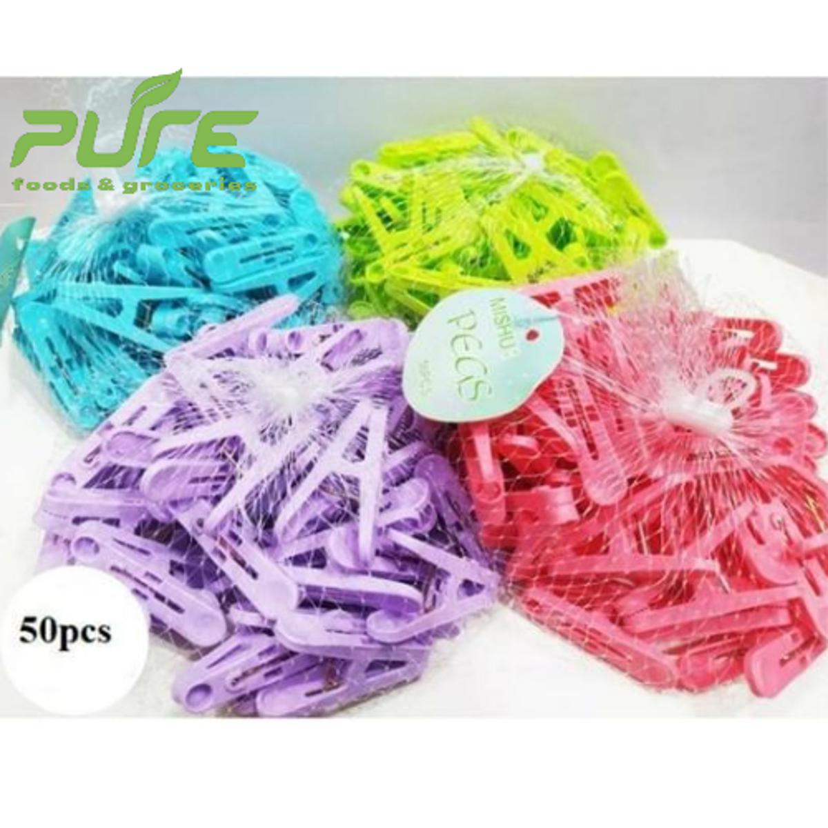 Picture of 50 pcs Best Quality colorful Clip / cloth clip Multicolor
