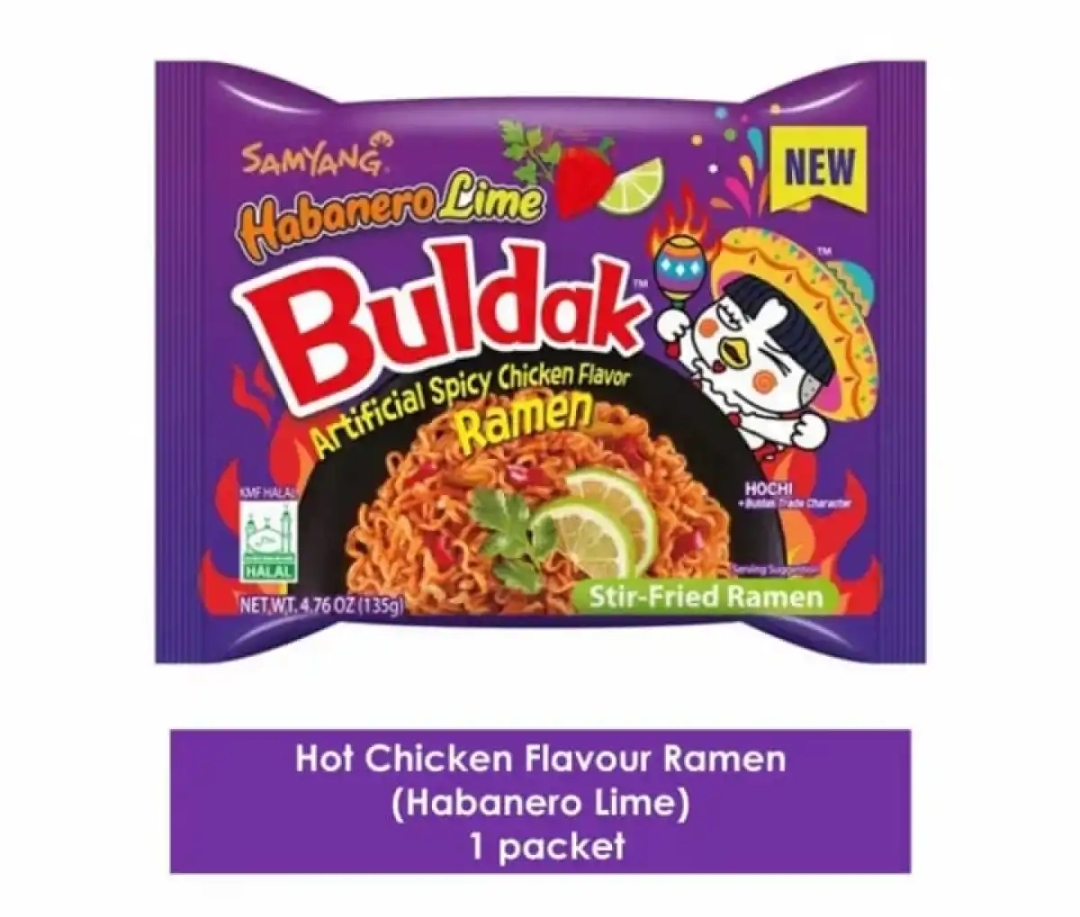 Picture of Buldak Ramen Habanero Lime 135Gm (Single Pack) - Korea