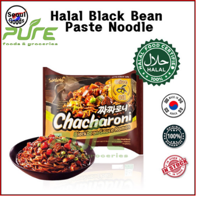 Picture of Korean Halal Black Black Bin Paste Instant Noodle Ramen/Charni 140G