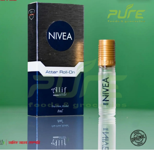Picture of Alif NIVEA Attar Halal Long Lasting Roll On Non Alcooholic Perfume - 8 ml