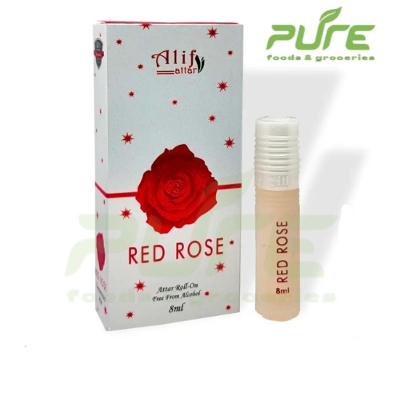 Picture of Alif Red Rose attar by Alif (Alif new collection) 8 ml roll on long lasting fragrance