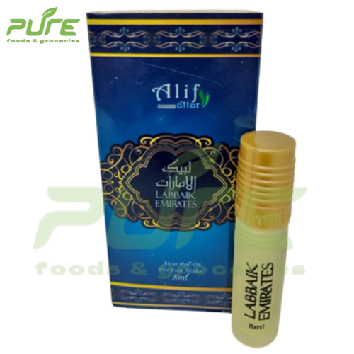 Picture of Alif Labbaik Emirates attar (Alif new collection) 8 ml roll on long lasting fragrancef
