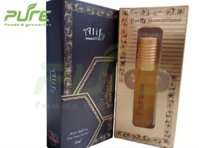 Picture of Alif Oud Sultani Alif Attar Long Lasting Roll On Non Alcoholic Perfume 8 ml
