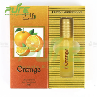 Picture of Alif Orange Attar for Men and Women Non Alcoholic Perfume Long Lasting Ator - 8ml