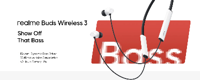 Picture of Realme Buds Wireless 3 ANC Neckband | 40 hours Playback | 45ms ultra-low latency | 30dB ANC with 360 degree Spatial Audio Effect
