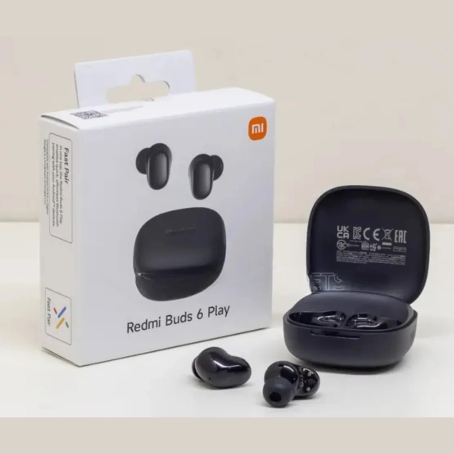 Picture of Xiaomi Redmi Buds 6 Play | 10mm Dynamic Driver | AI Noise Reduction | Up to 36-Hour Battery Life | Bluetooth® 5.4 | Touch Control - Global Version - (Black)