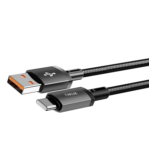 Picture of WiWU 1M Aluminum alloy Nylon braided TITAN LINK Series Charging Cable with USB-A to Type C #Wi-C054