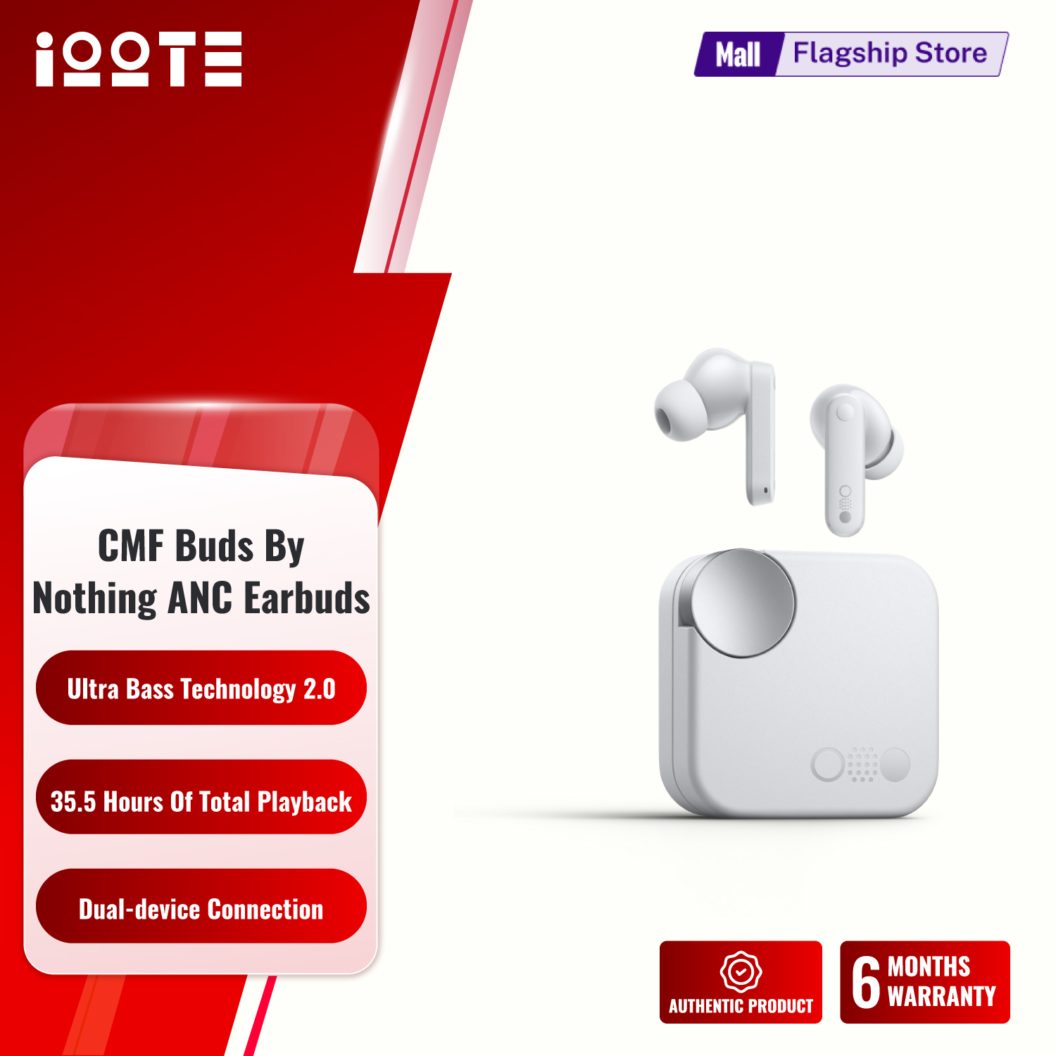 Picture of CMF Buds By Nothing 42dB ANC Earbuds