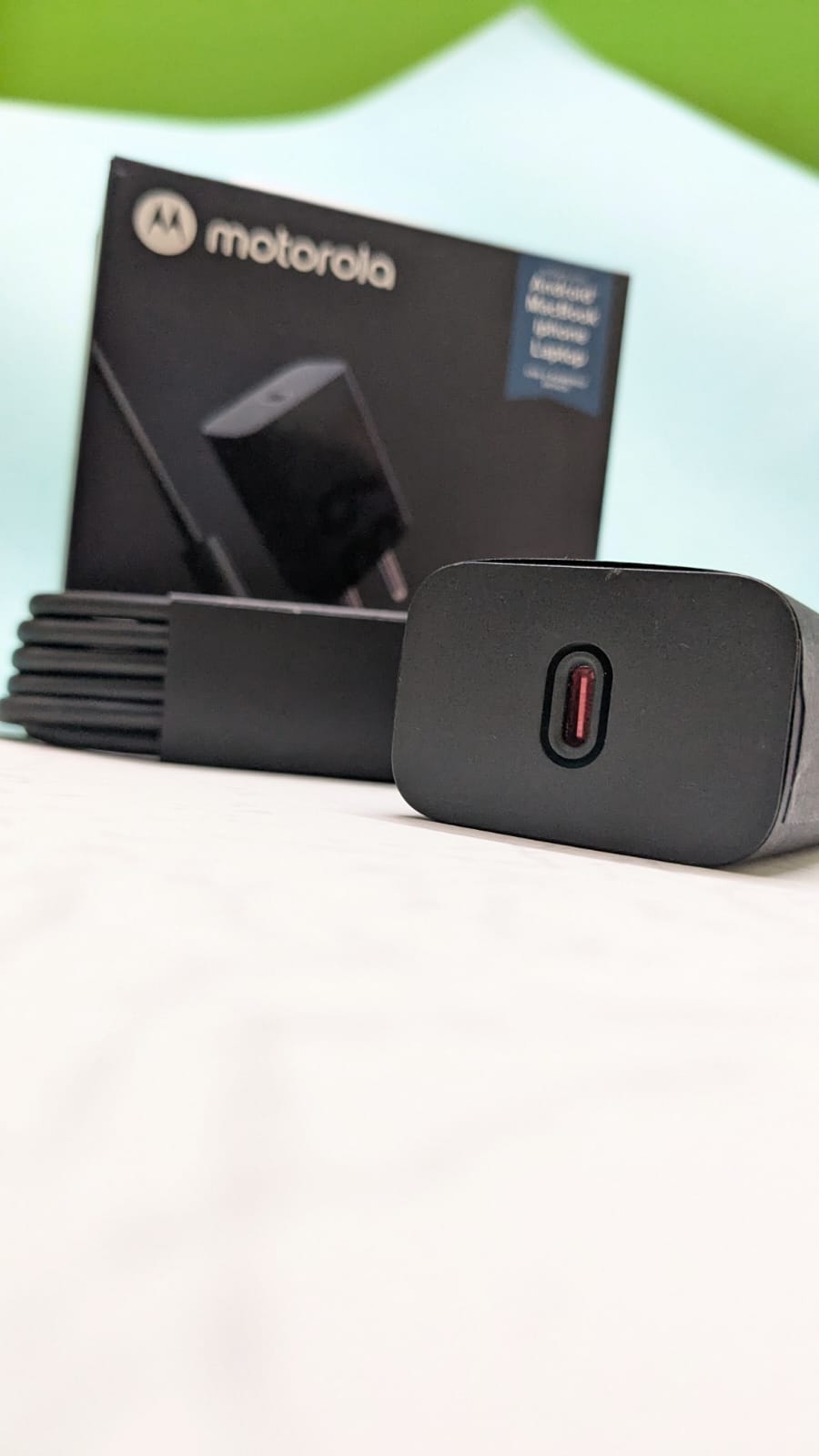 Picture of Motorola 68W USB-C Charger with GanFast Technology