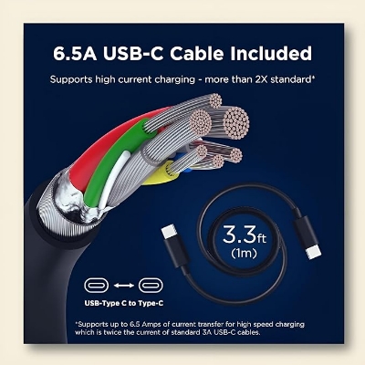 Picture of Motorola 68W USB-C Charger with GanFast Technology