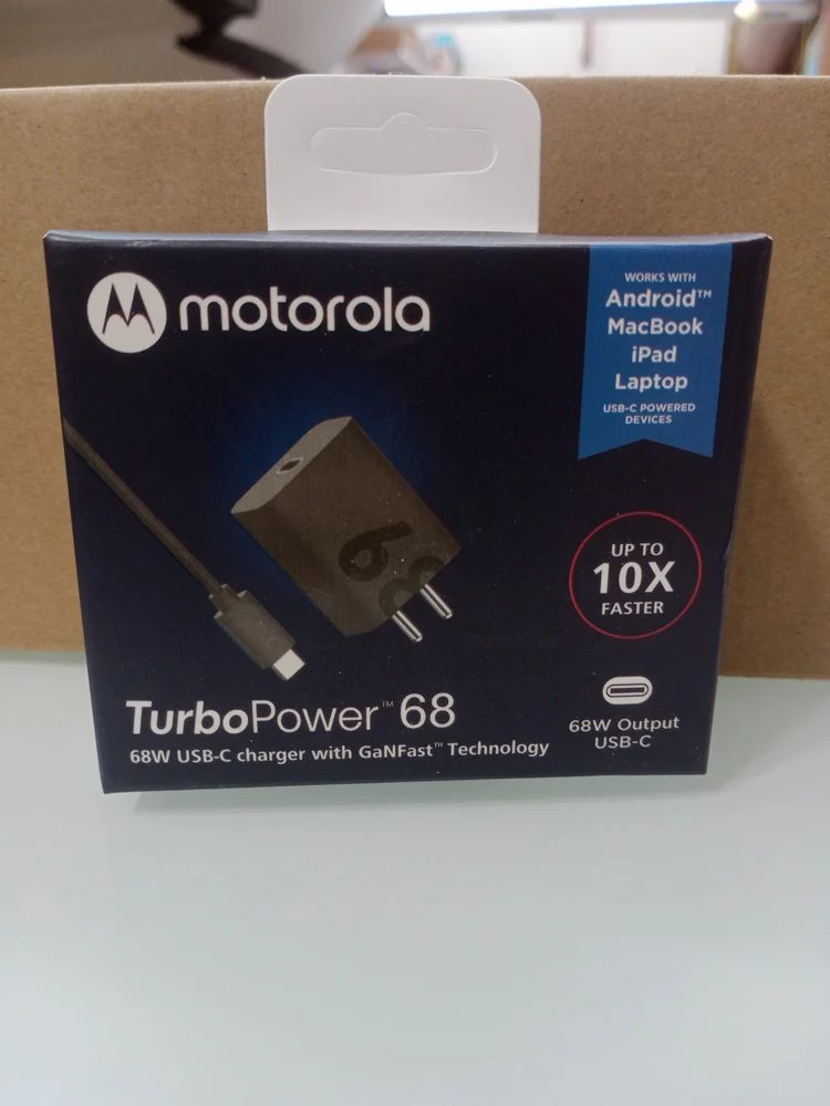Picture of Motorola 68W USB-C Charger with GanFast Technology