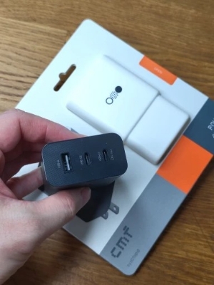 Picture of CMF by Nothing Gan Charger 65W Adapter, 3 Port USB Type C to A Wall Charging Adapter