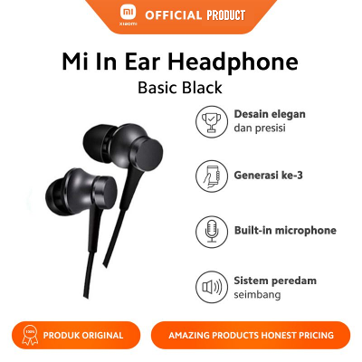 Picture of Xiaomi Mi In-Ear Basic 3.5mm In-Ear Wired Earphone BHR7670CN