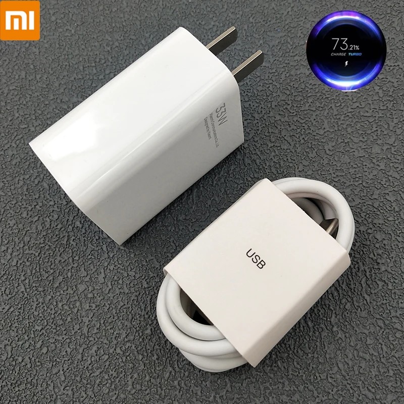 Picture of Xiaomi 33W Turbo Fast Charger Adapter with Type C Cable Power Adapter Suit