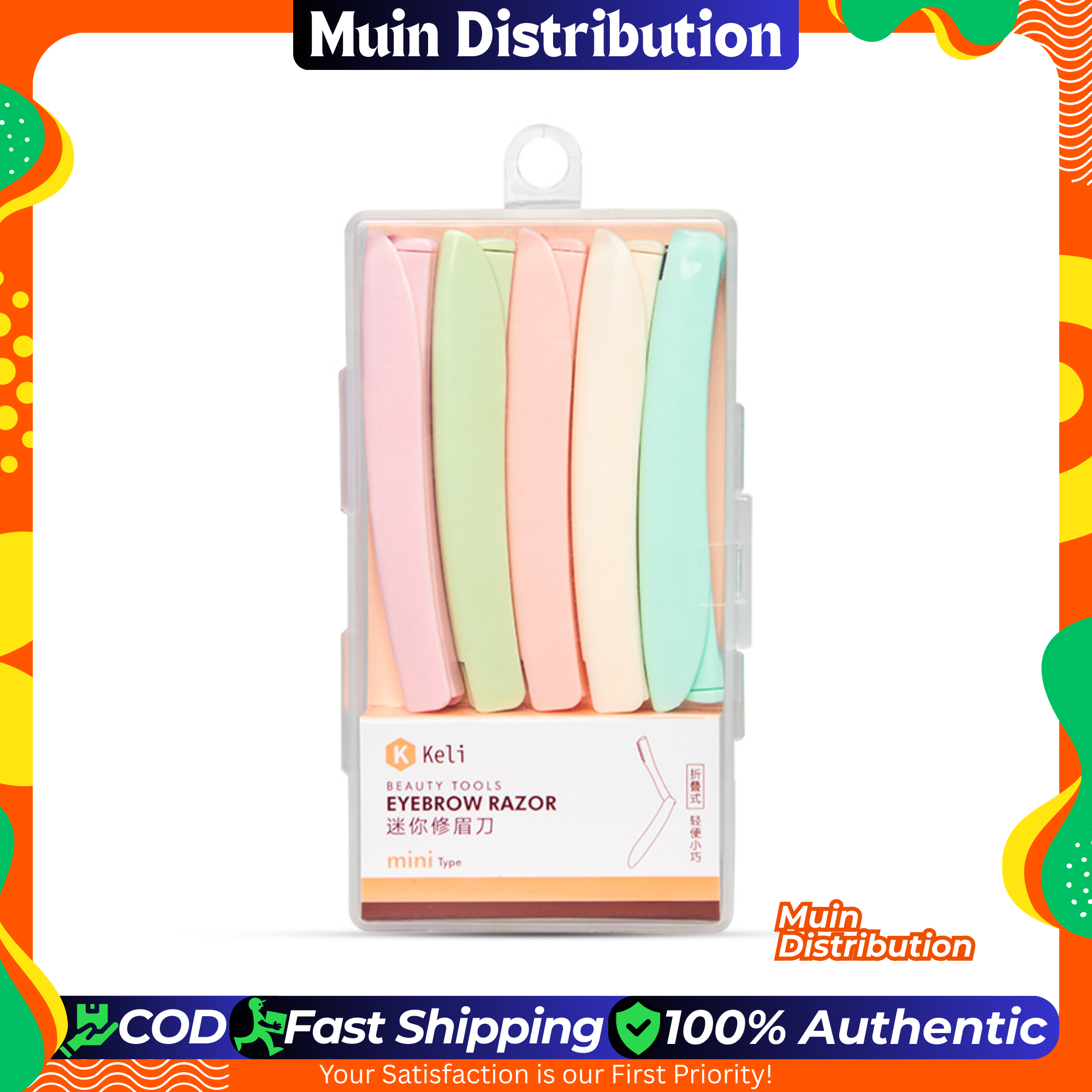 Picture of Keli 5pcs Eyebrow Razor With Box, Hair Remover, Eyebrow Trimmer  -  Facial Razor