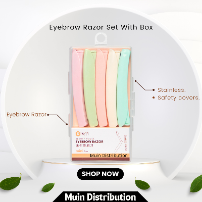 Picture of Keli 5pcs Eyebrow Razor With Box, Hair Remover, Eyebrow Trimmer  -  Facial Razor